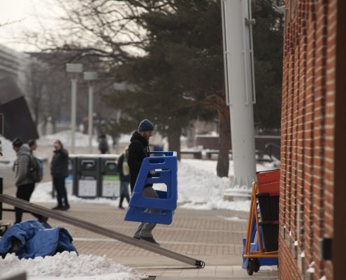 Portable Ice Rink Setup